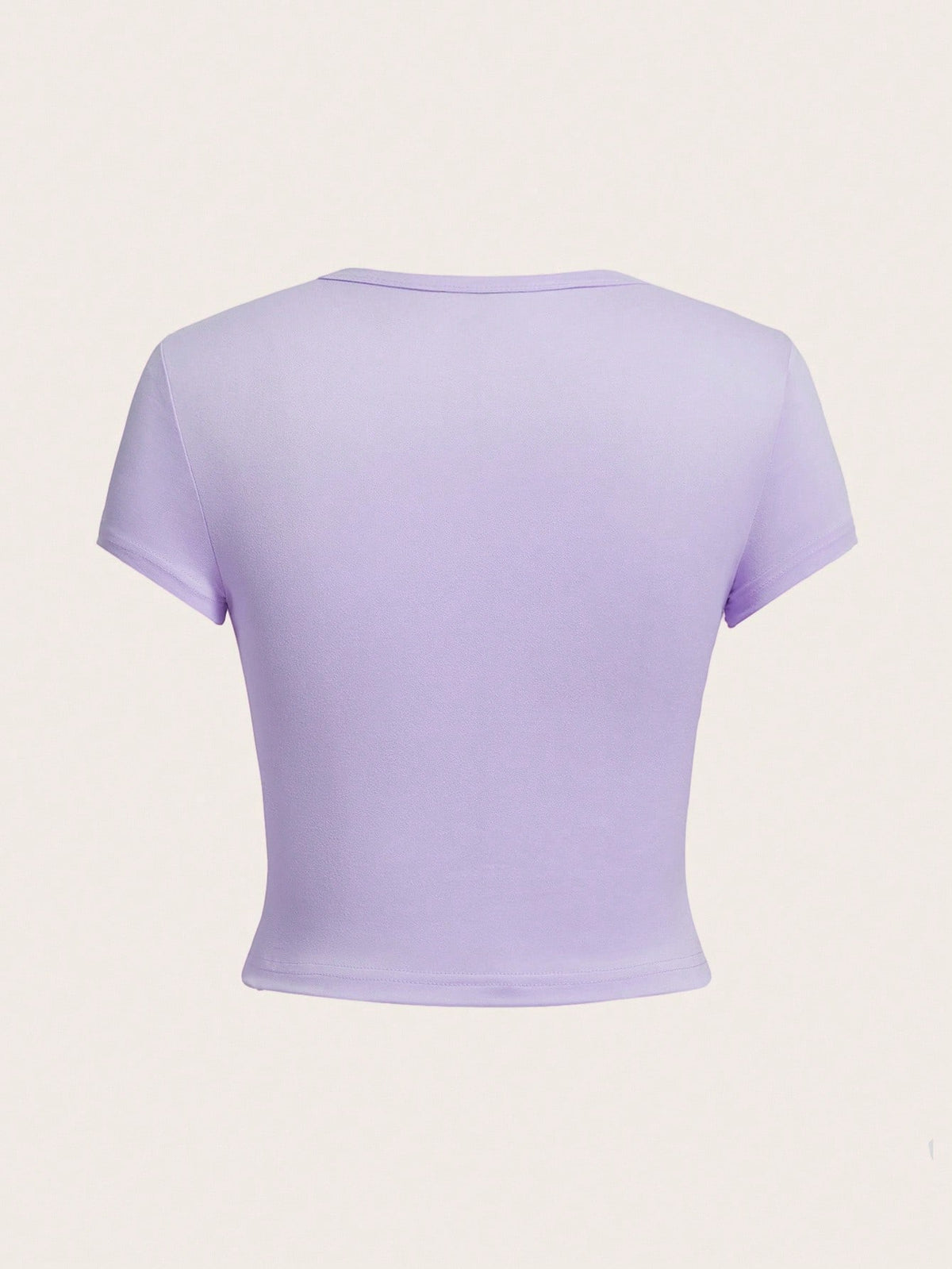 EZwear 4pcs/Set Casual Round Neck Short Sleeve Fitted Women T-Shirts, Suitable For Summer, Top Back-To-School School Aqua Blue Light Pink Pastel Yellow