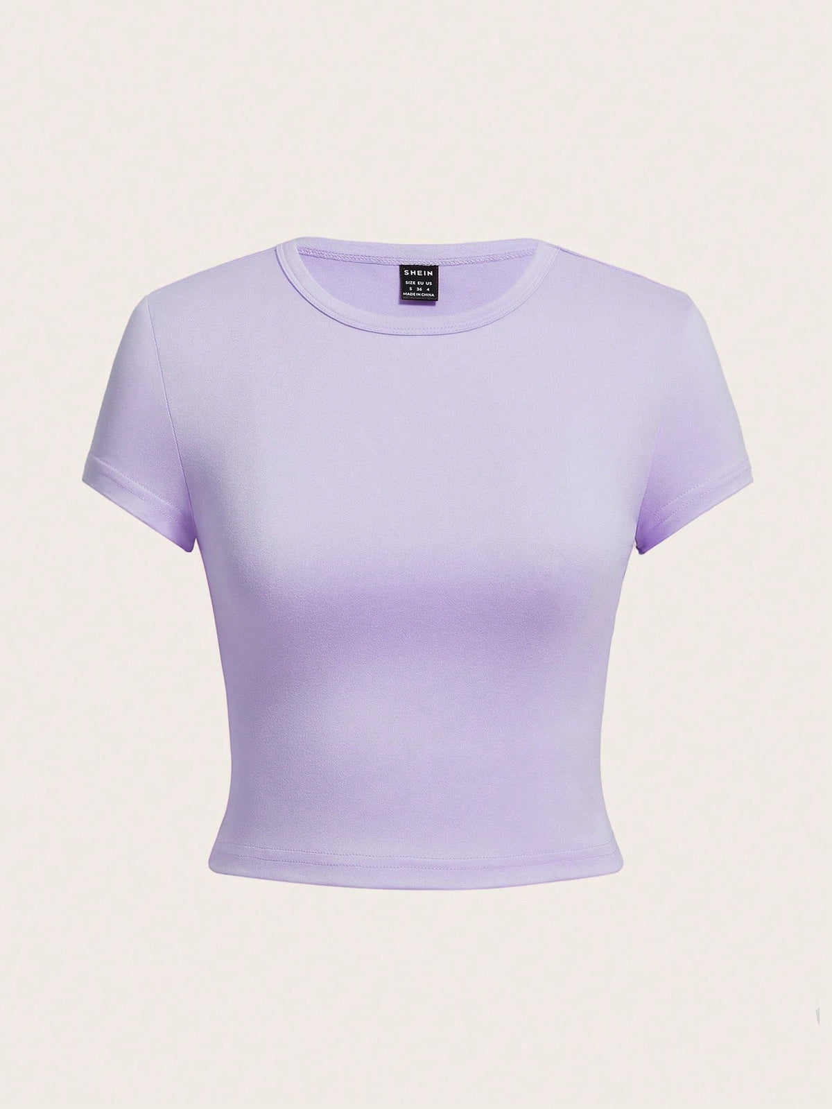 EZwear 4pcs/Set Casual Round Neck Short Sleeve Fitted Women T-Shirts, Suitable For Summer, Top Back-To-School School Aqua Blue Light Pink Pastel Yellow