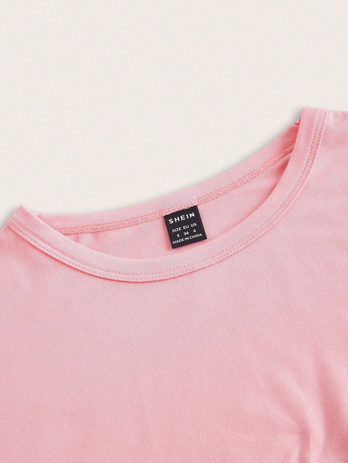 EZwear 4pcs/Set Casual Round Neck Short Sleeve Fitted Women T-Shirts, Suitable For Summer, Top Back-To-School School Aqua Blue Light Pink Pastel Yellow