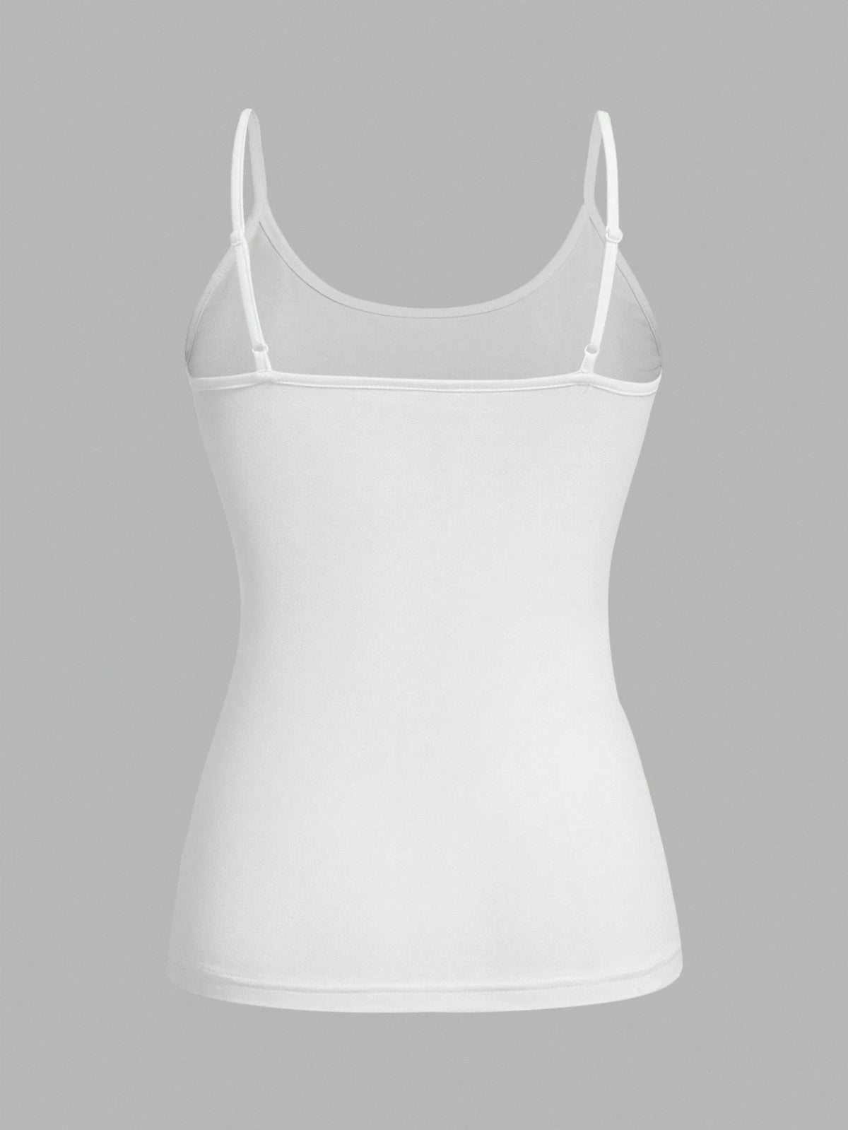 EZwear 4pcs White Casual Minimalist Camisole Tank Tops For Women, Suitable For Summer,White Shirt