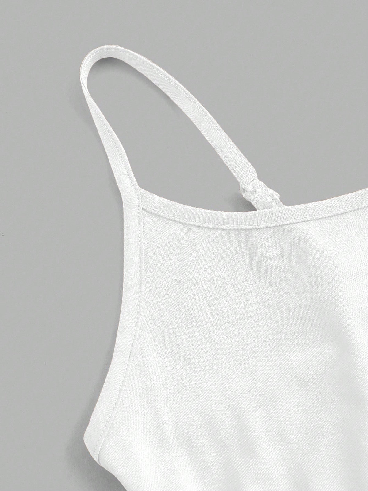 EZwear 4pcs White Casual Minimalist Camisole Tank Tops For Women, Suitable For Summer,White Shirt