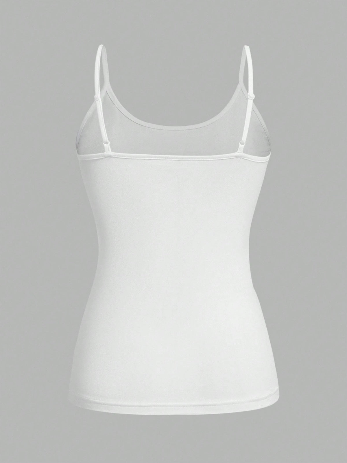 EZwear 4pcs White Casual Minimalist Camisole Tank Tops For Women, Suitable For Summer,White Shirt