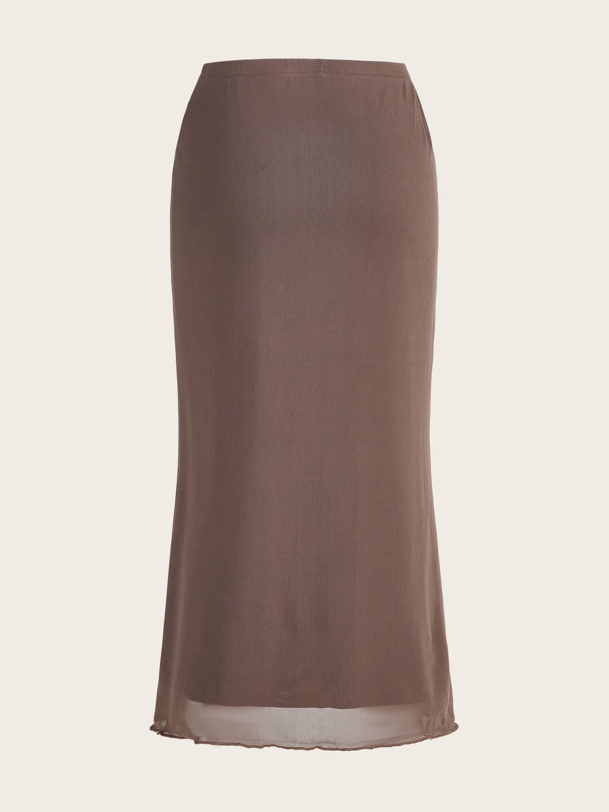 EZwear Casual Solid Color Long Skirt, Versatile For Summer