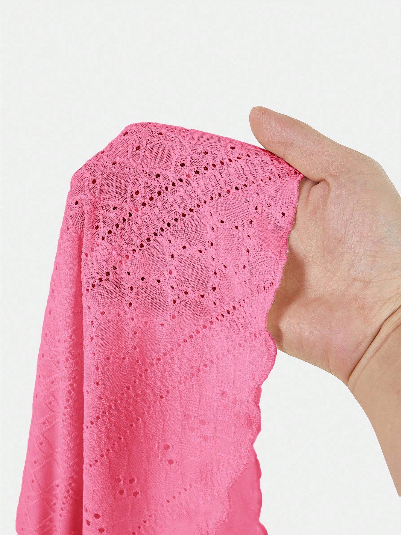EZwear Plus Size Fuchsia Knit Embroidered Casual Camisole Top For Women Pink Bow Babydoll Tankini Swimsuit Bathing Suits Swimsuits Tops