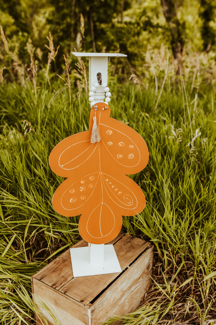 Fall Teardrop Leaf Door Hanger