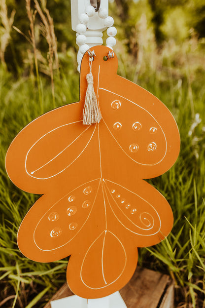 Fall Teardrop Leaf Door Hanger