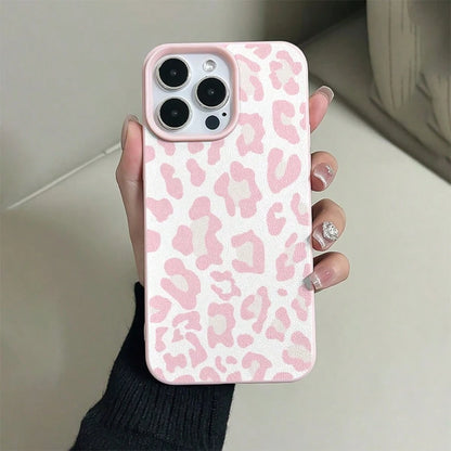 Fashionable Leather Texture Pink TPU Shockproof Protective Case Compatible With IPhone, Suitable As Birthday And Christmas Gift For Couples, Girlfriends, Daughters, Teenage Girls