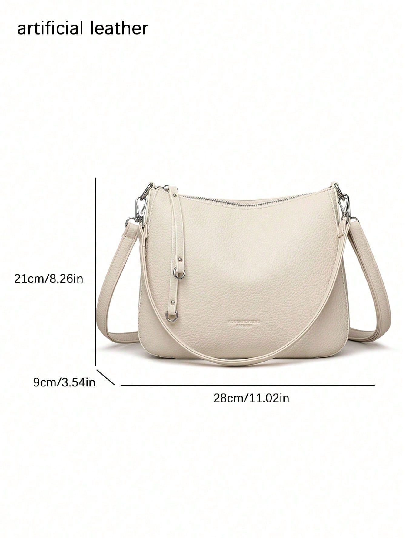 Fashionable, Simple, Solid Color Multifunctional Shoulder Bag, Niche Design Retro Synthetic Leather Crossbody Bag, Suitable For Shopping Commuting
