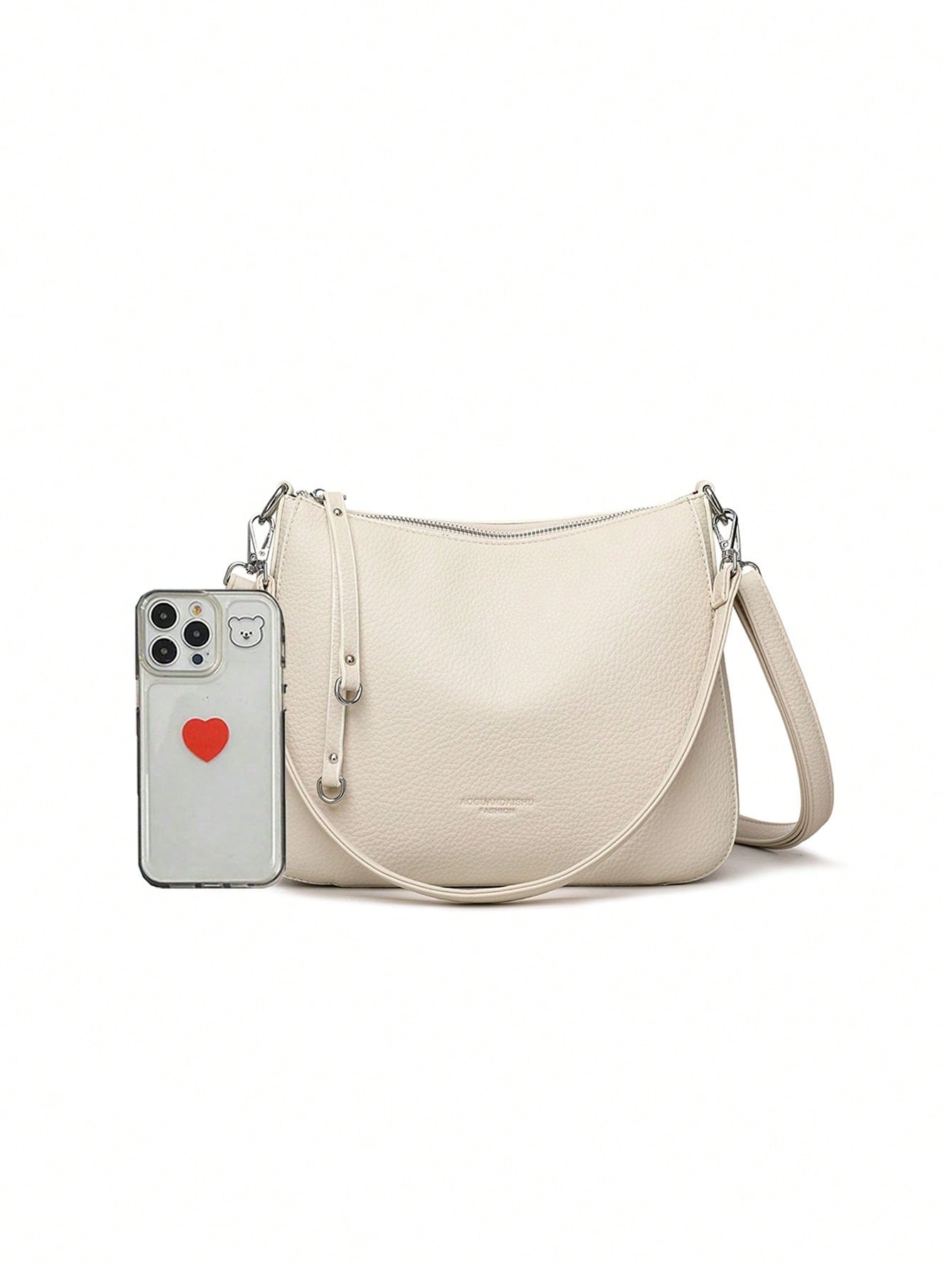 Fashionable, Simple, Solid Color Multifunctional Shoulder Bag, Niche Design Retro Synthetic Leather Crossbody Bag, Suitable For Shopping Commuting