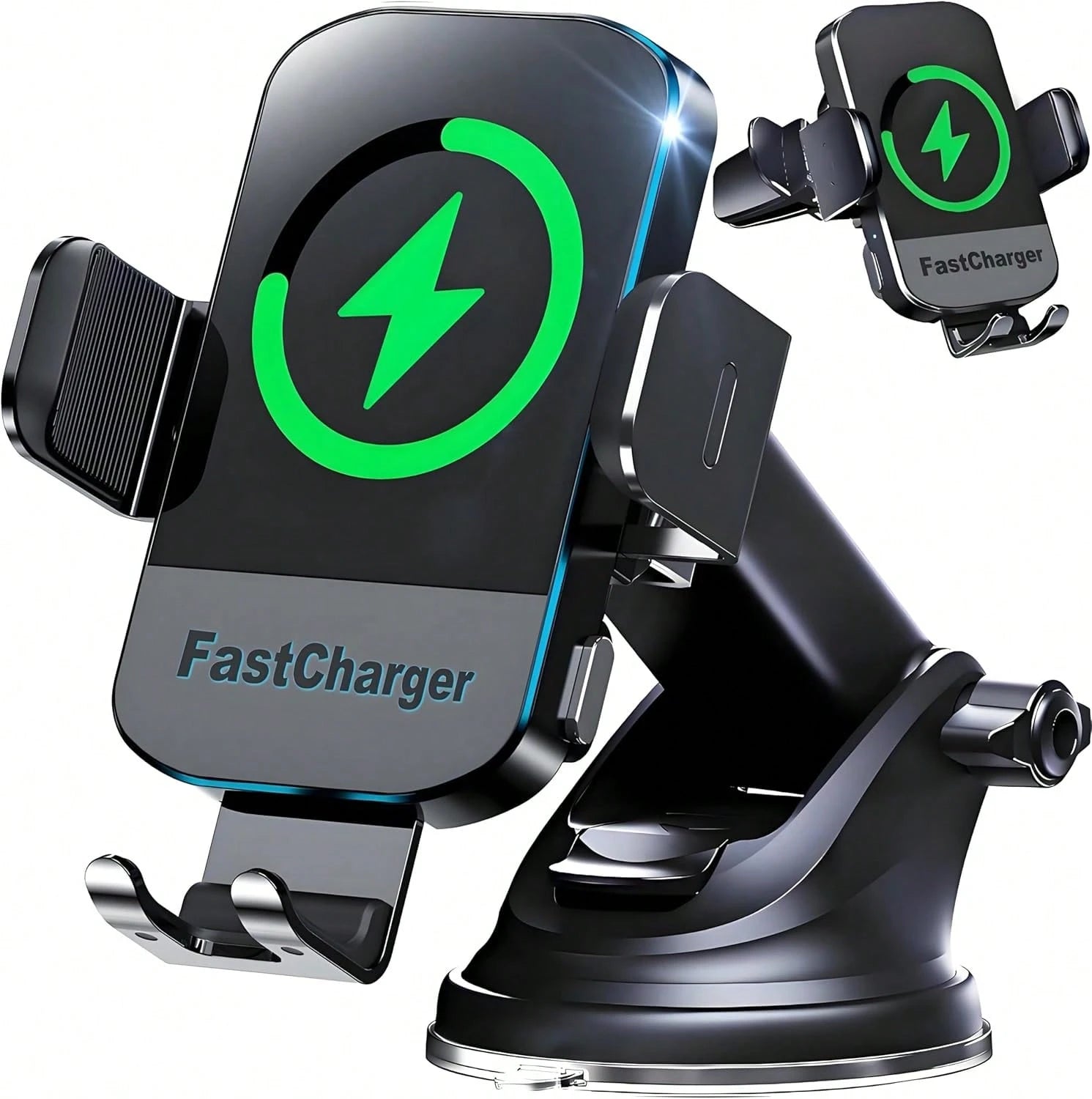 Fast Charging Auto Sensing Car Phone Holder, Universal Wireless Charger Mount