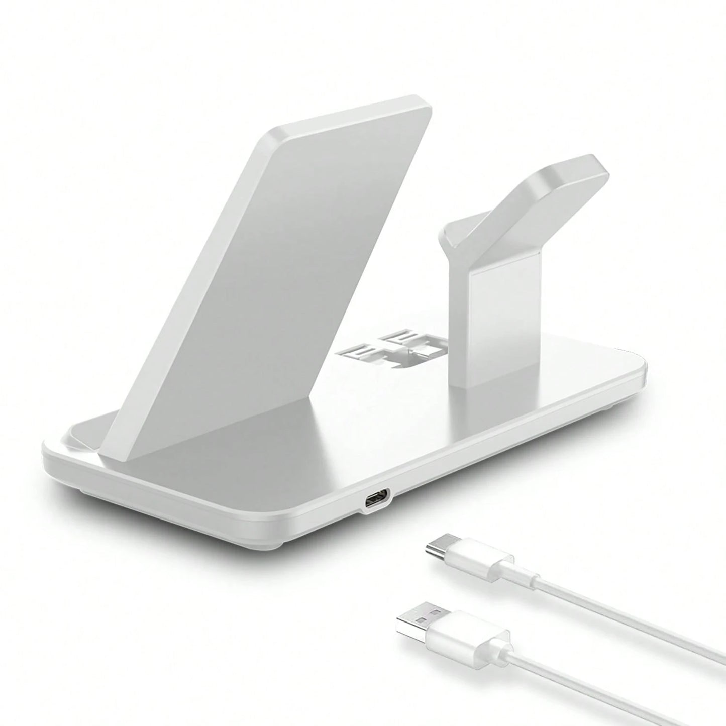 Fast Charging Dock Station For Multiple Devices- 15W 3 In 1 Wireless Charger Stand Compatible With IPhone 17/Air/16/15/14/13/12/11/Pro/Max/XS/XR/X/8/Plus, Compatible With Apple Watch 11/10/9/8/7/6/5