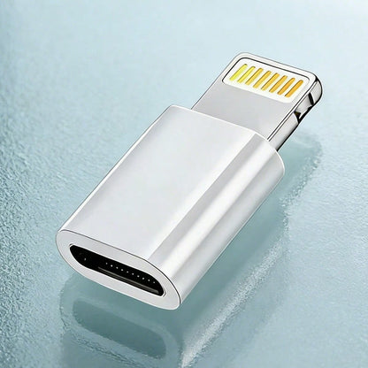 Fast Charging Type-C To Lightning Adapter Compatible With Iphone, Supports Calling/Music Listening/Charging/Data Transfer, Lightning Male To Type-C Female Adapter, Compatible With IPhone Charger And S