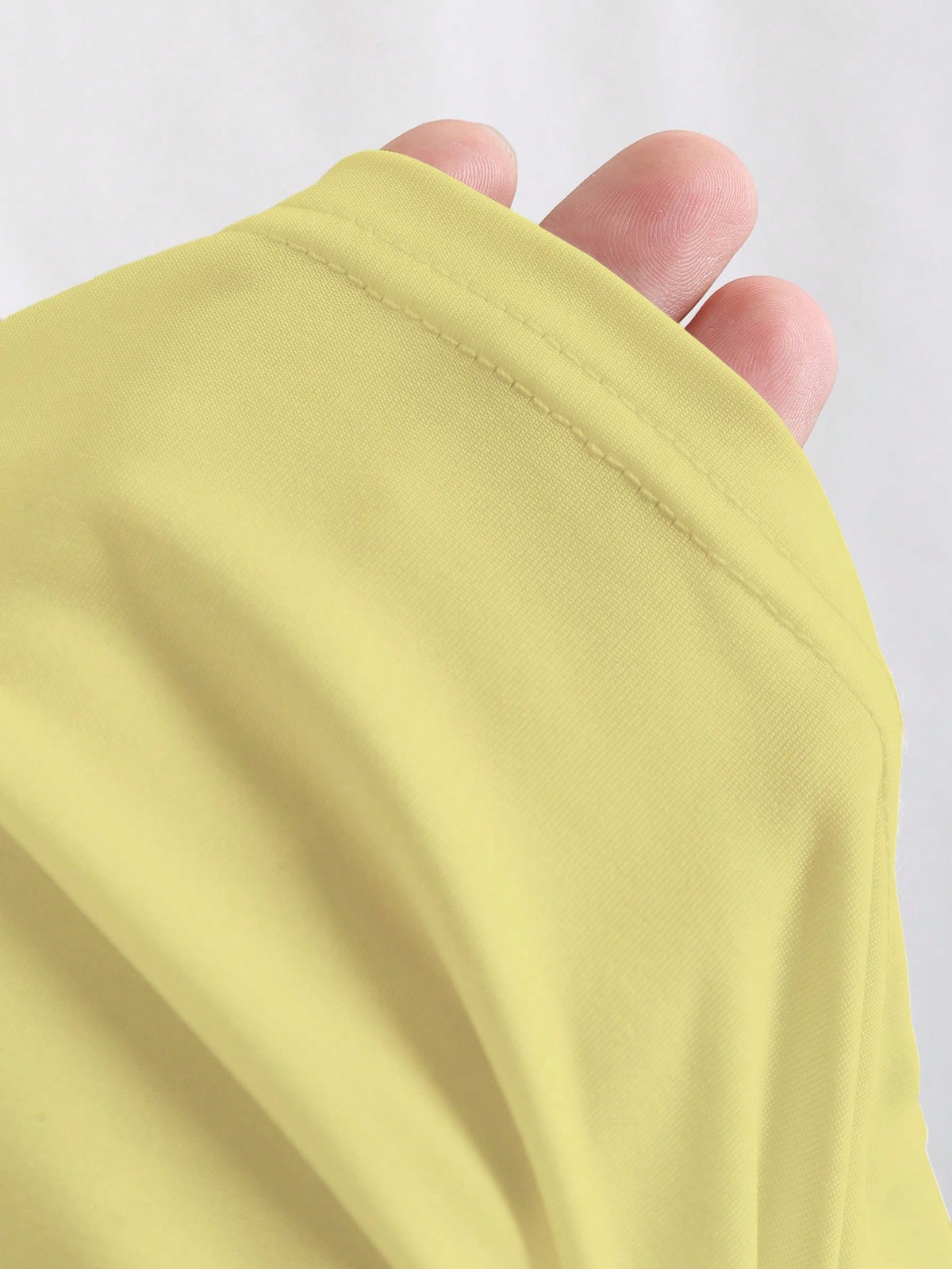 FavEase Solid Color Pleated Padded Fashionable Square Neck Casual Fitted Tank Top