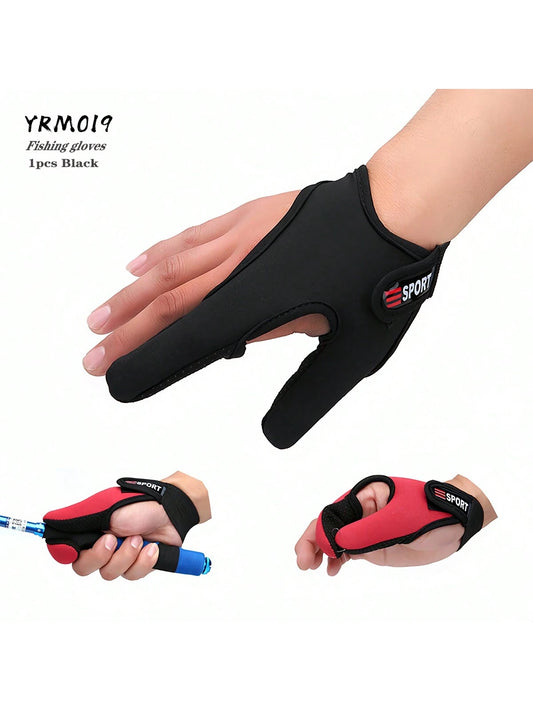 Fishing Gloves 2 Fingers Protector Breathable Anti-Slip Anti-Cut Fishing Gloves Carp Outdoor Fishing Tackle Accessories Supplies