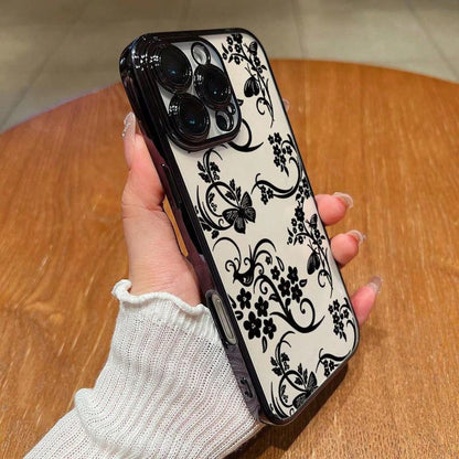 Floral Pattern Phone Case, Anti-Drop Cellphone Protective Case, Total Protective Shockproof Mobile Phone Cover For IPhone 11 15 Pro Max 14 Pro Max, Casing