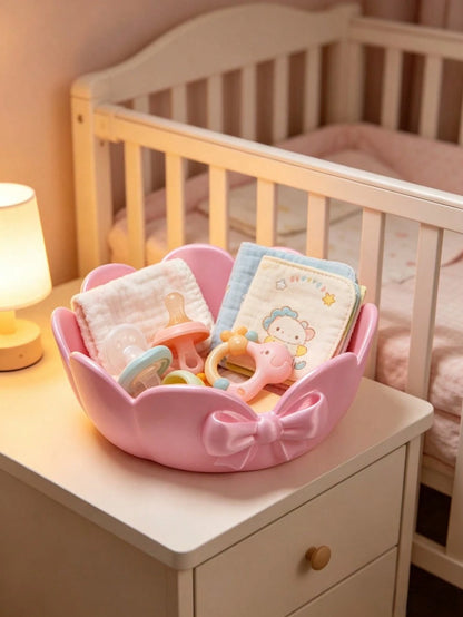 Flower-Shaped Storage Tray, Suitable For Storing Various Baby Hair Accessories, Toys And Other Items, Ideal For Daily Storage In Multiple Indoor Settings