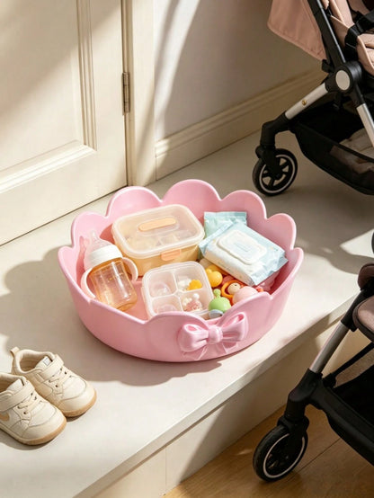 Flower-Shaped Storage Tray, Suitable For Storing Various Baby Hair Accessories, Toys And Other Items, Ideal For Daily Storage In Multiple Indoor Settings