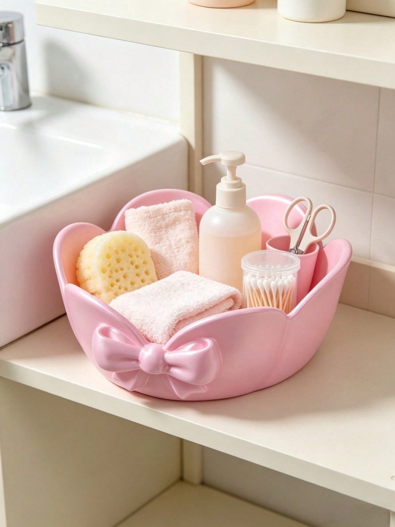 Flower-Shaped Storage Tray, Suitable For Storing Various Baby Hair Accessories, Toys And Other Items, Ideal For Daily Storage In Multiple Indoor Settings