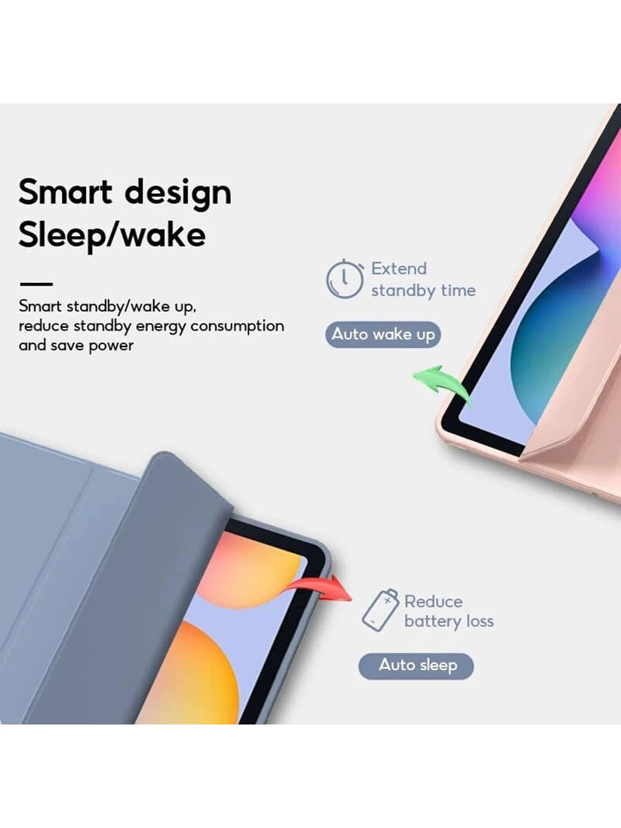 Foldable Tablet Protective Case, Shockproof Protective Cover Compatible With Samsung Galaxy Tab S9 Fe S8 S7 A9+ A7 Lite S6 Lite/ Tab P11 Plus And MatePad/ Pad SE