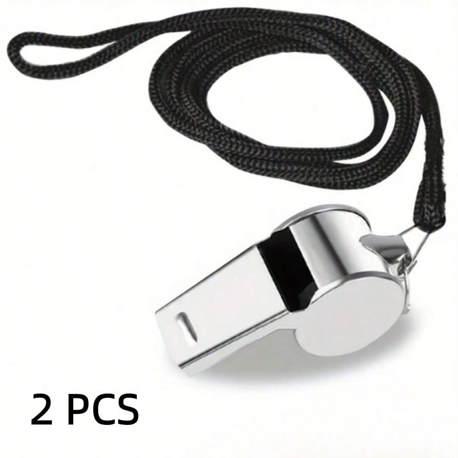 Football Referee And Full Set-Stainless Steel Whistle With Lanyard, PVC Red And Yellow Card Set, Suitable For Sports Officials