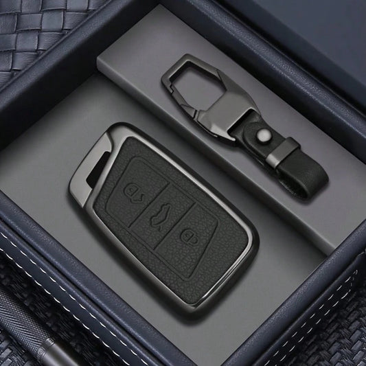 For VW Magotan Passat B8 Golf For Superb A7 Accessories Alloy Car Key Case Cover Shell Keychain Fob