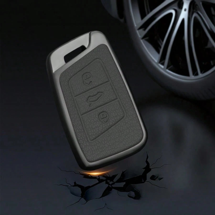 For VW Magotan Passat B8 Golf For Superb A7 Accessories Alloy Car Key Case Cover Shell Keychain Fob