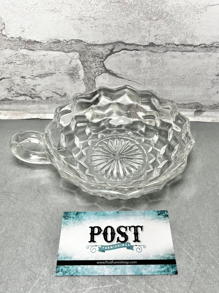Fostoria Glass Round Candy Dish with Handle