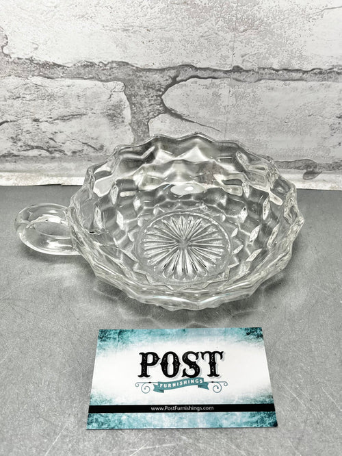Fostoria Glass Round Candy Dish with Handle