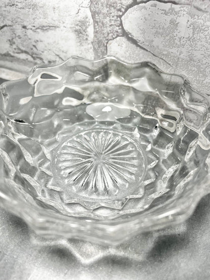 Fostoria Glass Round Candy Dish with Handle