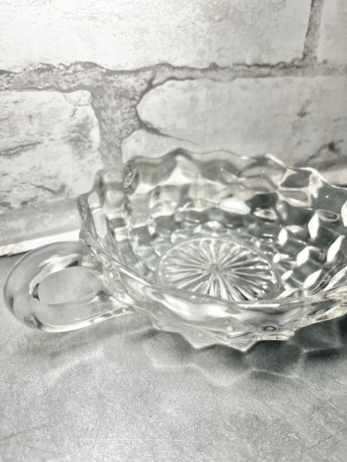 Fostoria Glass Round Candy Dish with Handle