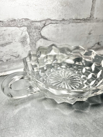 Fostoria Glass Round Candy Dish with Handle