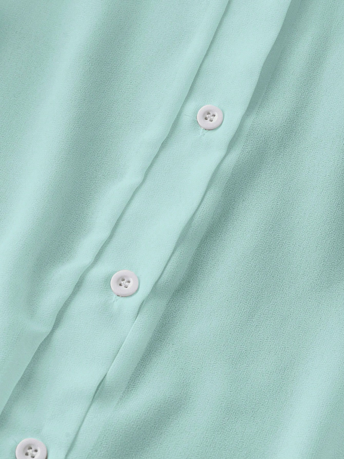 Franclia Collared Basic Transparent Solid Color Simple Shirt Fall Cloth For Women
