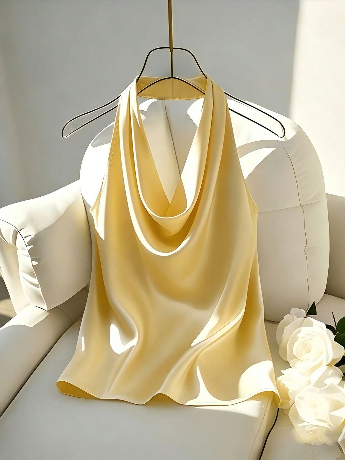 Franclia New Arrival Spring/Summer Halter Backless Fitted Women Tank Top