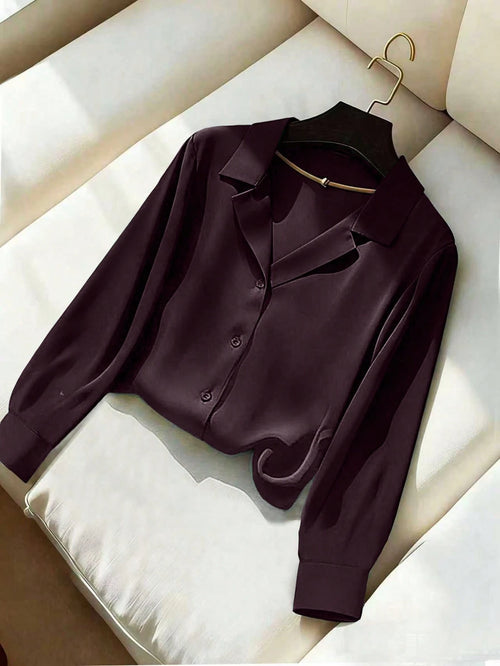 Franclia New V-Neck Loose Casual Blouse For Women