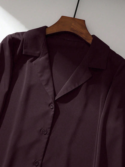 Franclia New V-Neck Loose Casual Blouse For Women