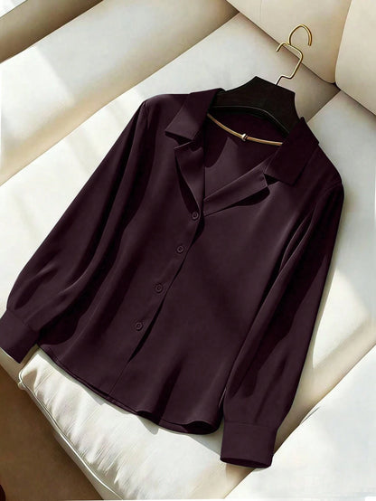 Franclia New V-Neck Loose Casual Blouse For Women