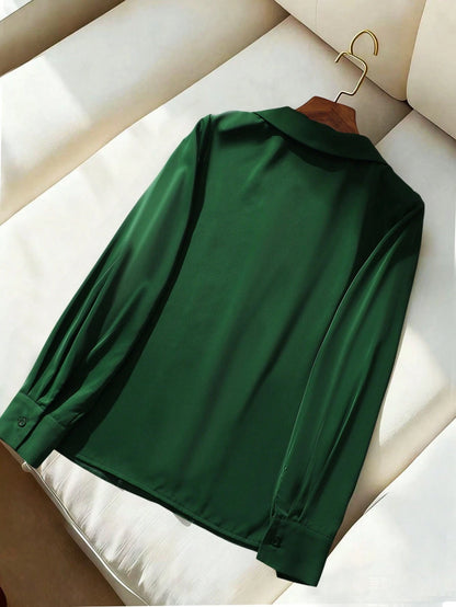 Franclia New V-Neck Loose Casual Blouse For Women