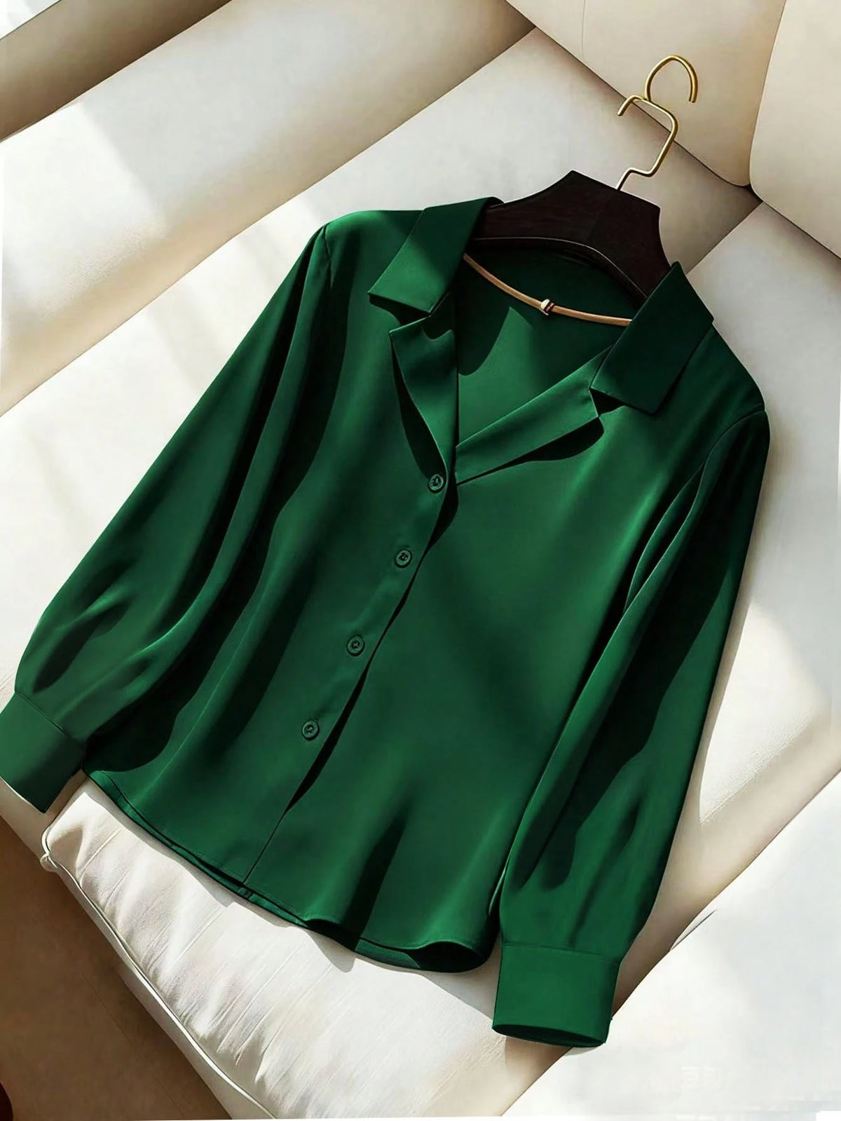 Franclia New V-Neck Loose Casual Blouse For Women