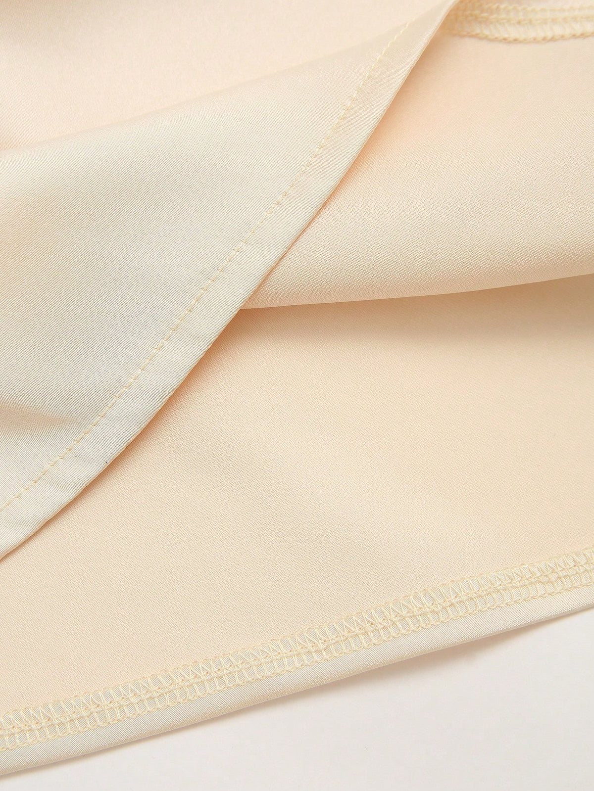 Franclia Stylish Apricot Sleeveless Ruched Blouse For Women Elegant Halter Neck Design