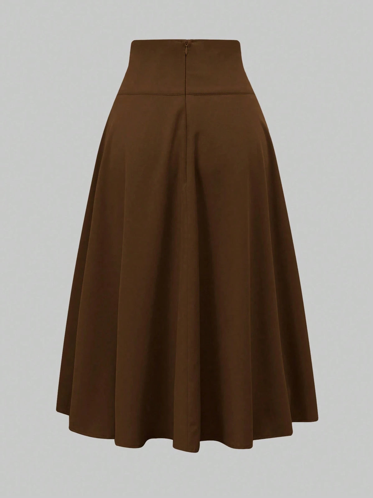 Franclia Women's Elegant Bow Zipper Decor A-Line Skirt