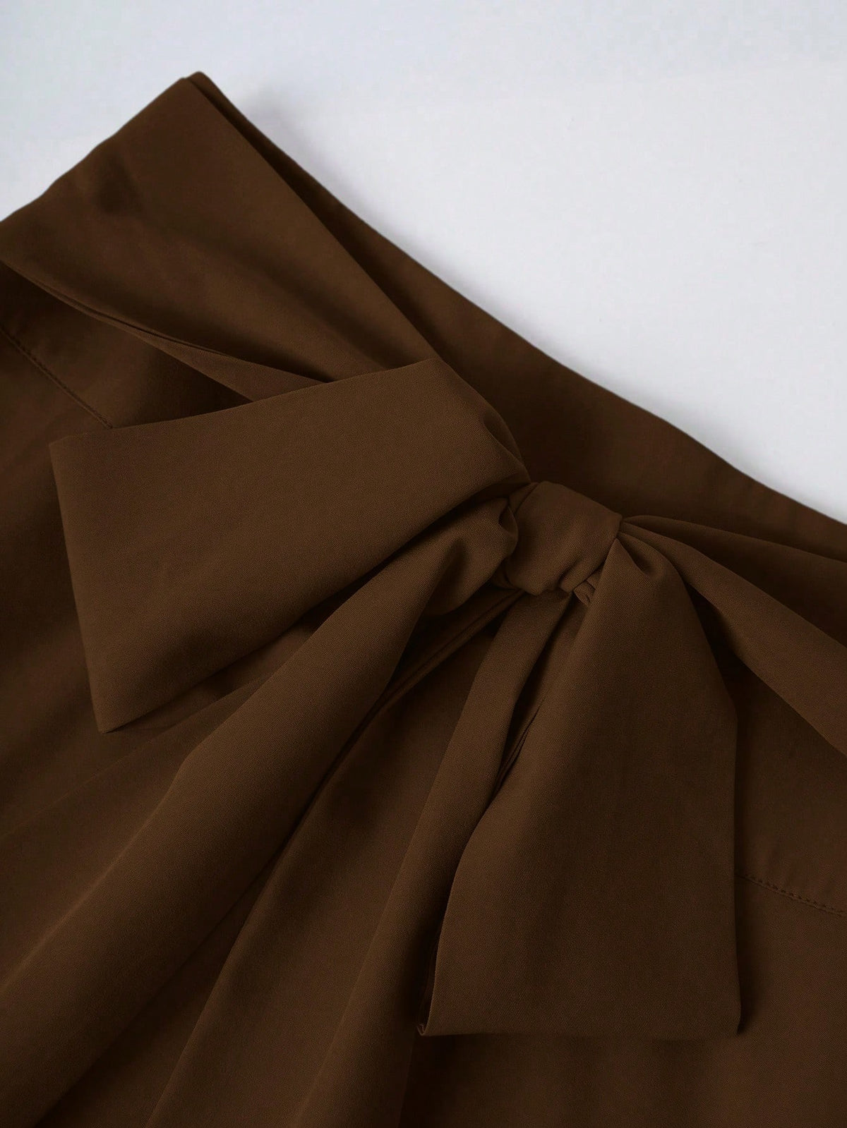 Franclia Women's Elegant Bow Zipper Decor A-Line Skirt