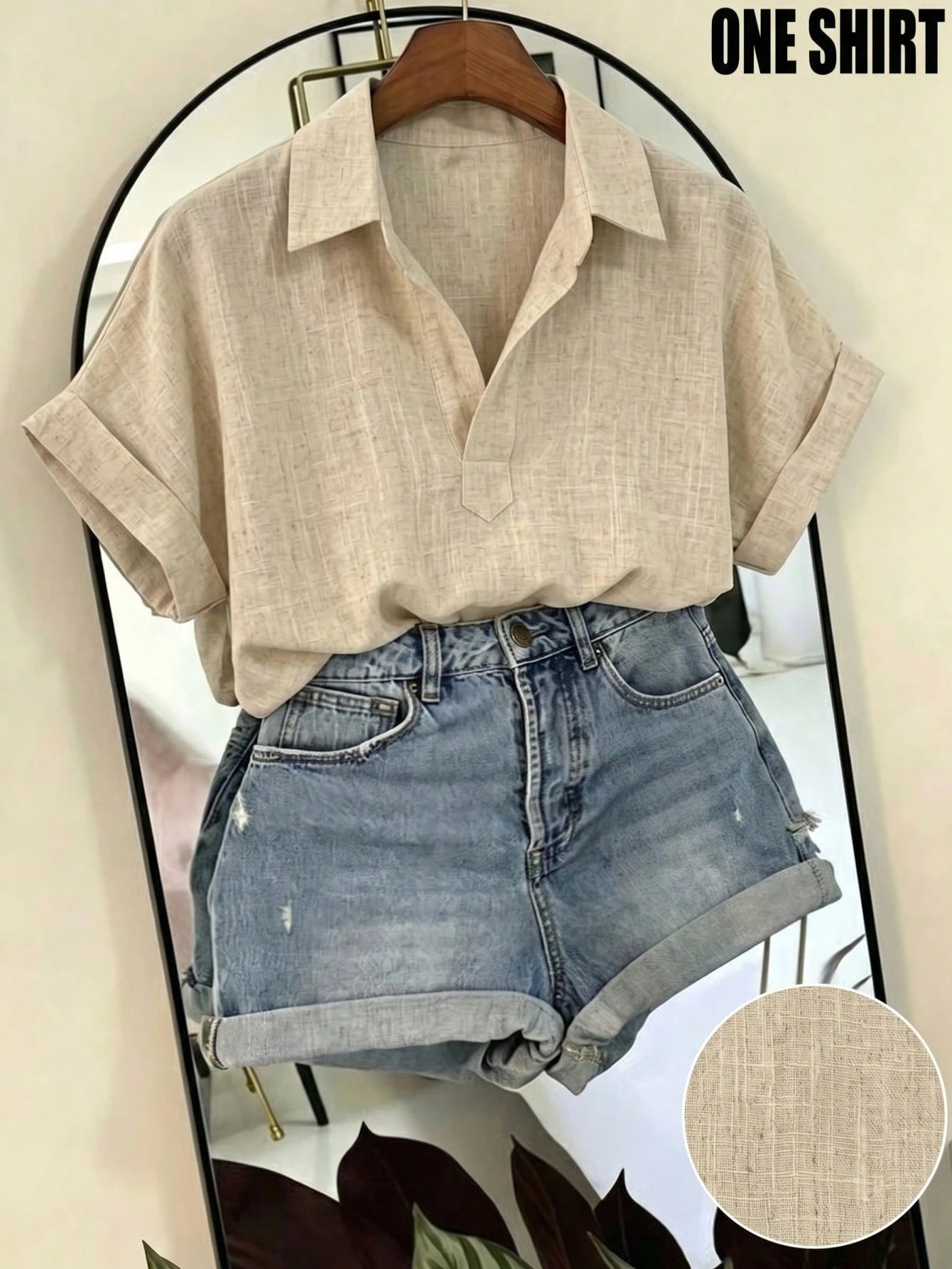 Franclia Women's Solid Color Casual Versatile Daily Outing Shirt