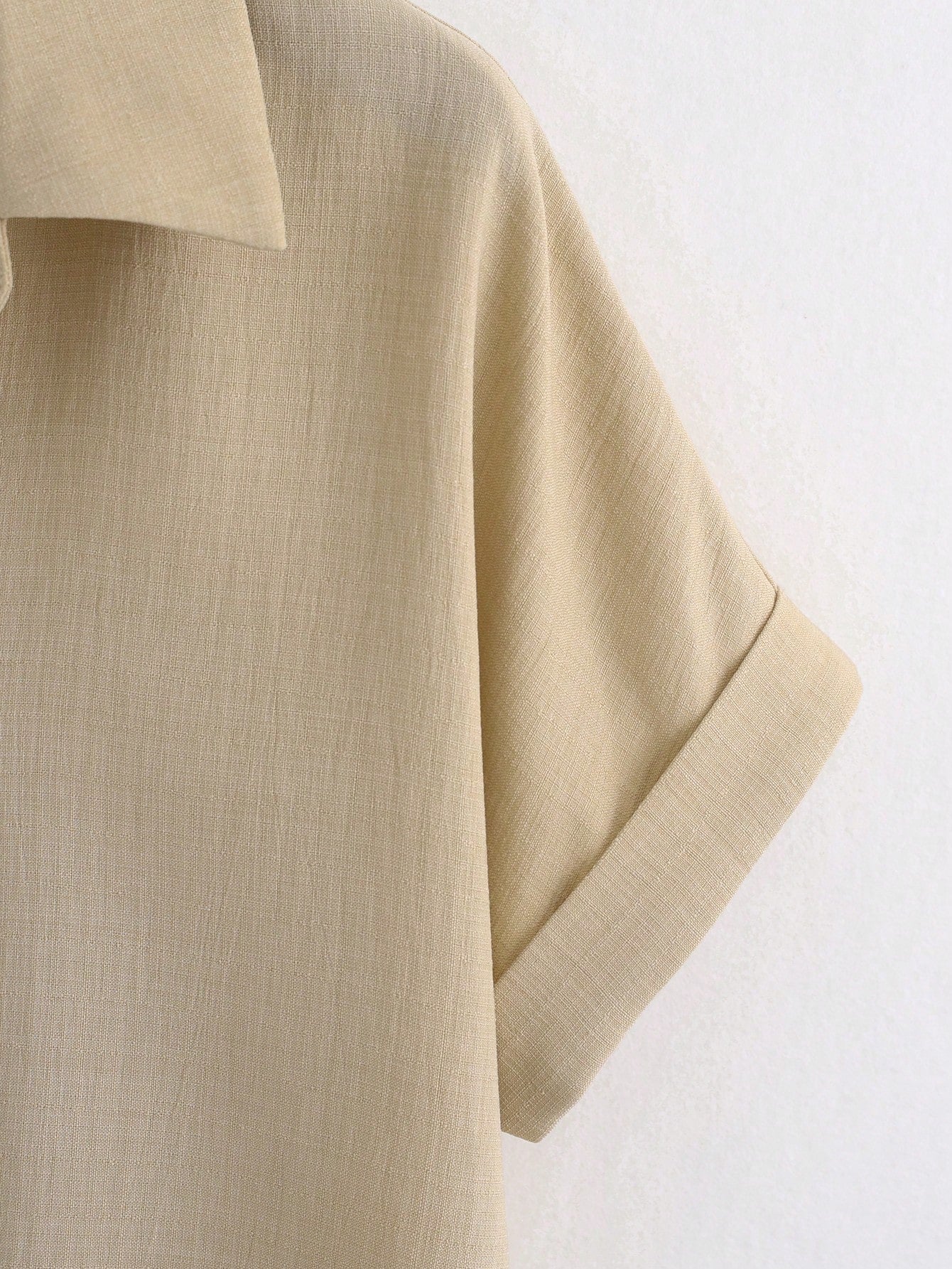 Franclia Women's Solid Color Casual Versatile Daily Outing Shirt