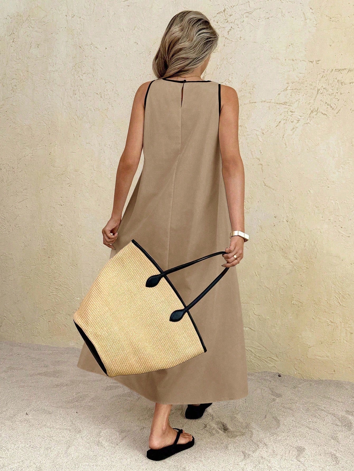 Frenchy Women's Color Block Casual Party Long Dress,Summer Dresses For Women