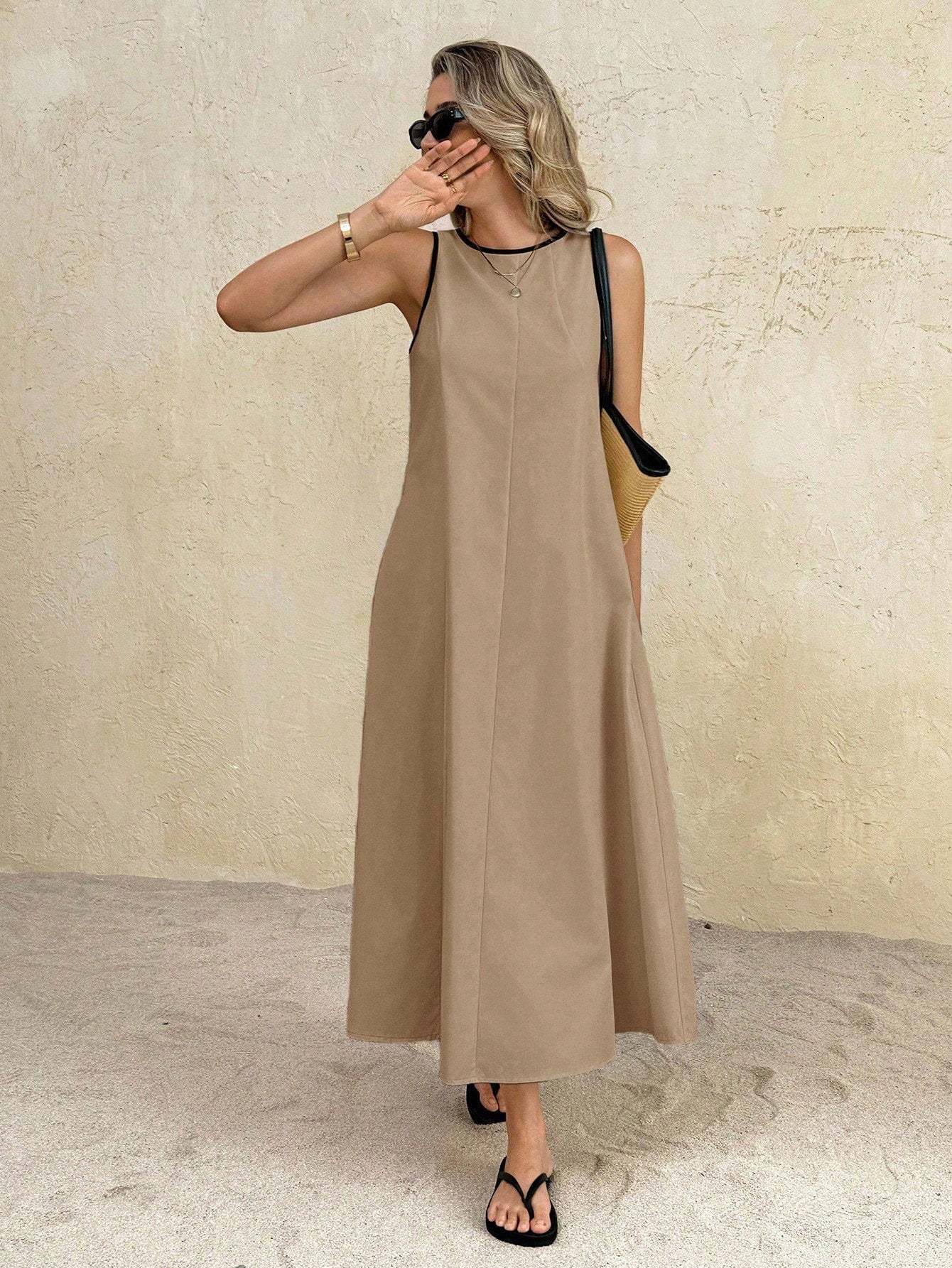 Frenchy Women's Color Block Casual Party Long Dress,Summer Dresses For Women