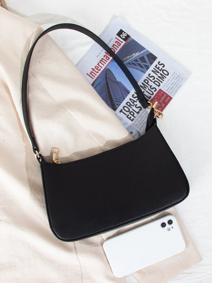 FRIFUL Lightweight,Business Casual Minimalist Zipper Up Shoulder Bag For Teen Girls Women