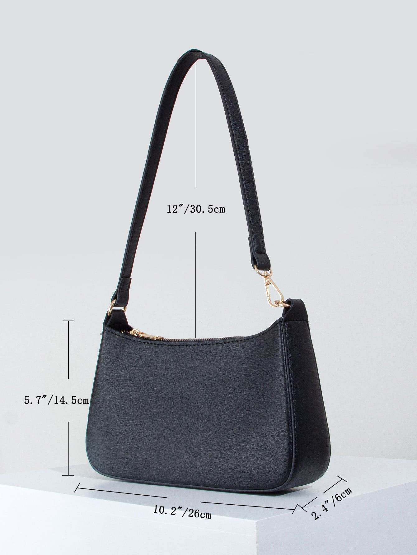 FRIFUL Lightweight,Business Casual Minimalist Zipper Up Shoulder Bag For Teen Girls Women