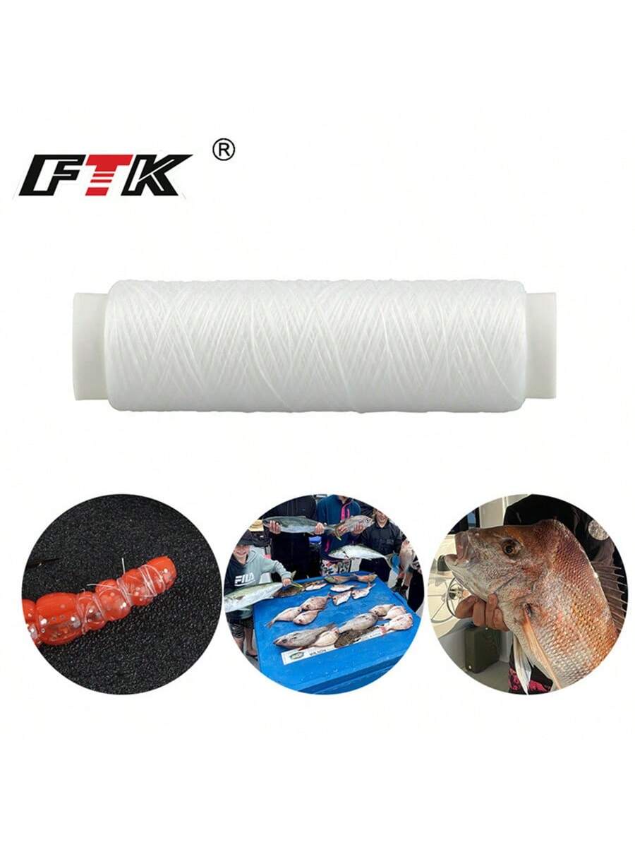 FTK 1PC Elastic Invisible Fishing Line 0.2mm 250M/273Yard Per Spool Elastic Invisible Fishing Line Keeps The Bait On The Hook!