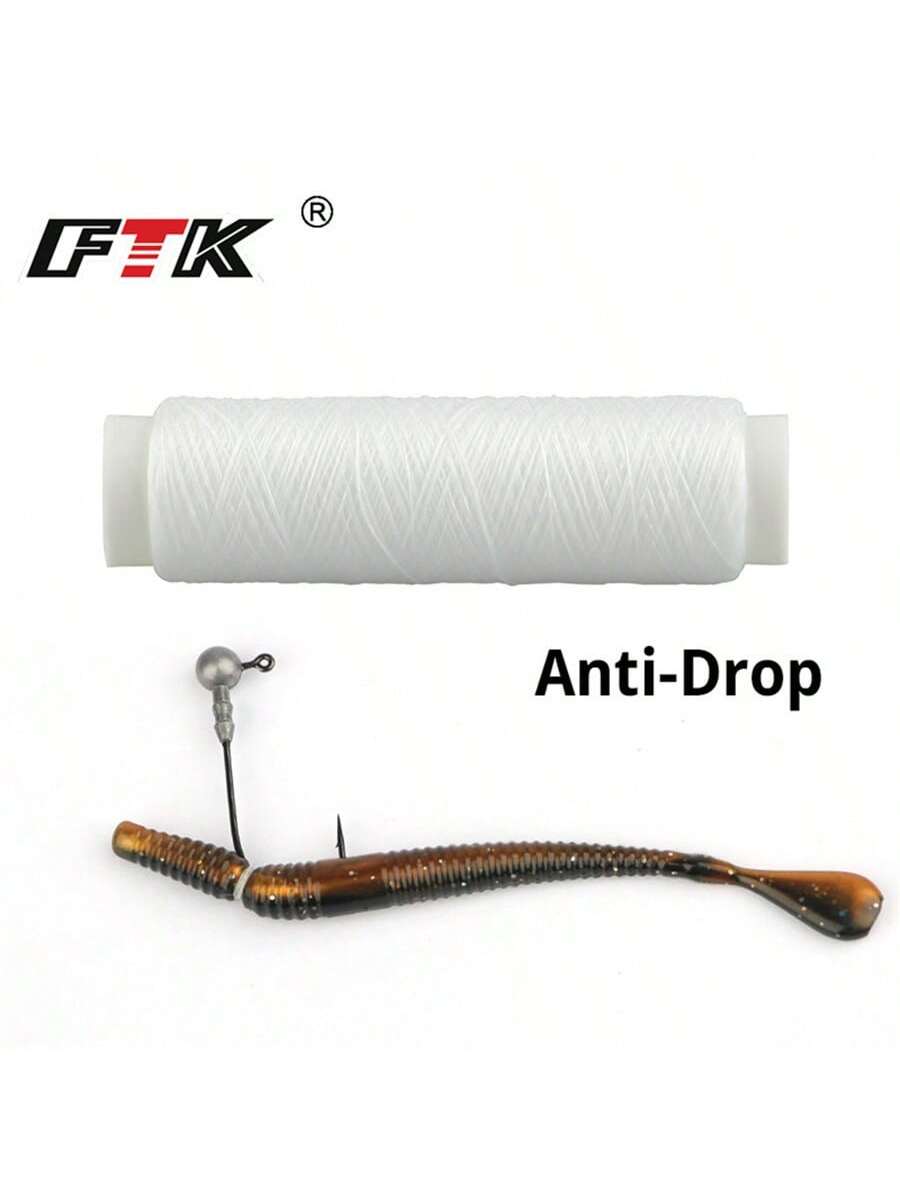 FTK 1PC Elastic Invisible Fishing Line 0.2mm 250M/273Yard Per Spool Elastic Invisible Fishing Line Keeps The Bait On The Hook!