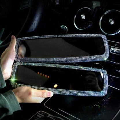 Full Rhinestone Car Rearview Mirror Luxury Creative Inlaid Diamond Auto Rear View Mirror Car Interior Decor Accessories